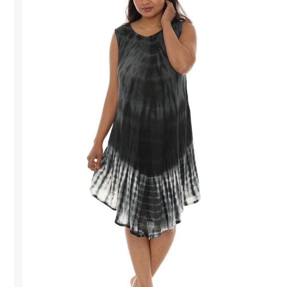 Jessica Taylor Cover-Up Tie Dye Sun Dress Size OS - Picture 4 of 13